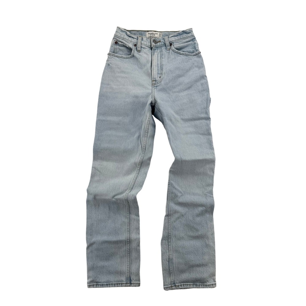 Abercrombie & Fitch 90s Straight Ultra High Rise Womens 25/0s Light Wash